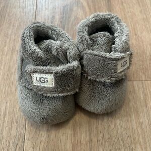 UGG Gray Newborn Booties